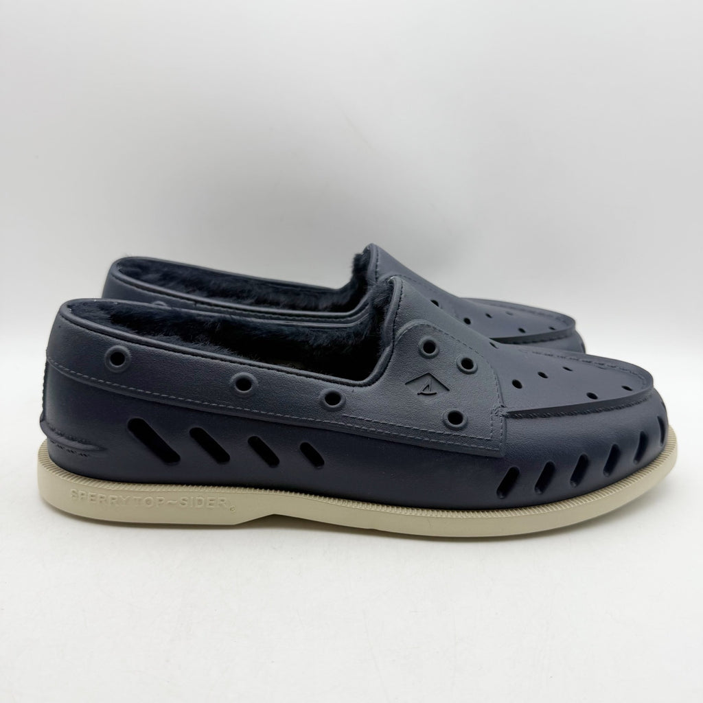 Sperry Mens Original Float Cozy Boat Shoes US 10 EU 43 Navy Blue NWOB