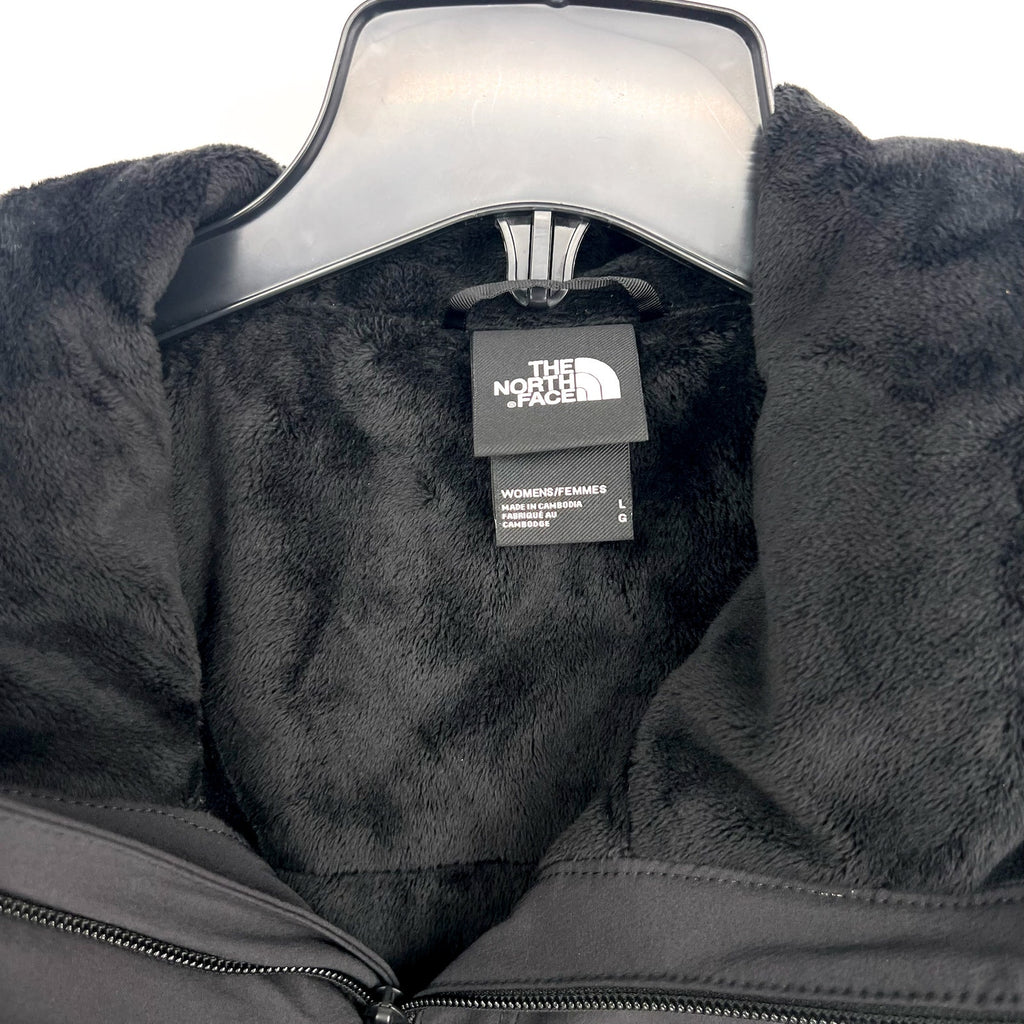 THE NORTH FACE Womens Shelbe Raschel Jacket Large TNF Black Insulated Hooded NWT