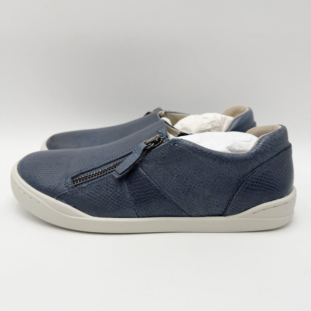 SoftWalk Womens Arezzo Casual Sneakers Size 10.5 M Blue Snake Leather NIB