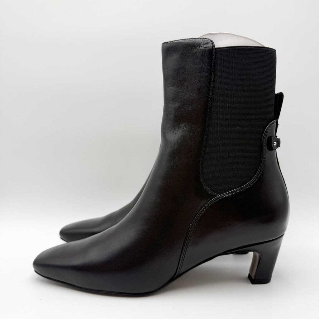 Sam Edelman Womens Margo Mid Calf Bootie Size 8 M EU 38.5 Black Leather NIB