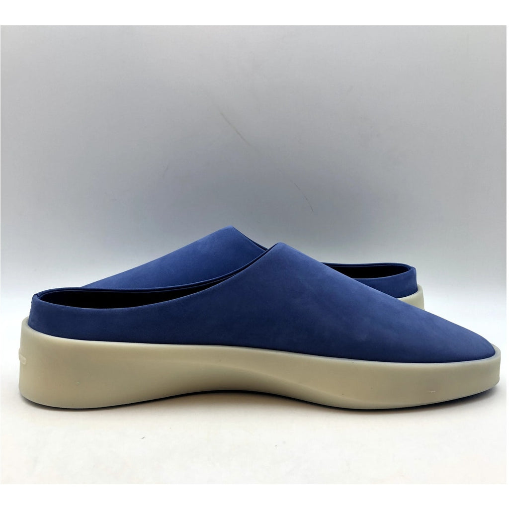 Wolf & Shepherd Womens Cruise Mule Slip On Shoes SIZE 6 Blue White Leather NIB
