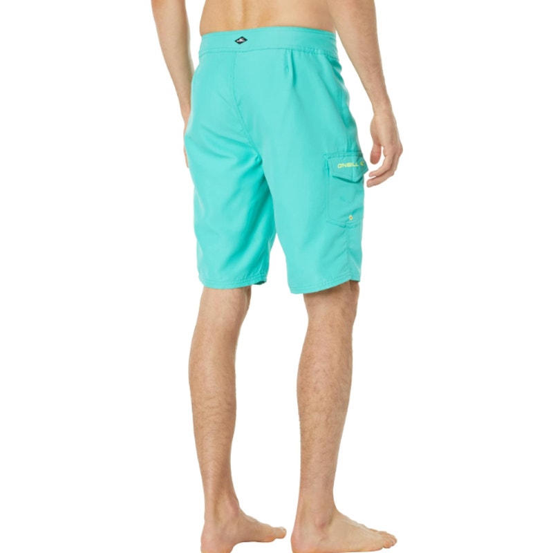 O'Neill Mens Santa Cruz Solid 2.0 Board Shorts Size 33 Turquoise Blue NWT