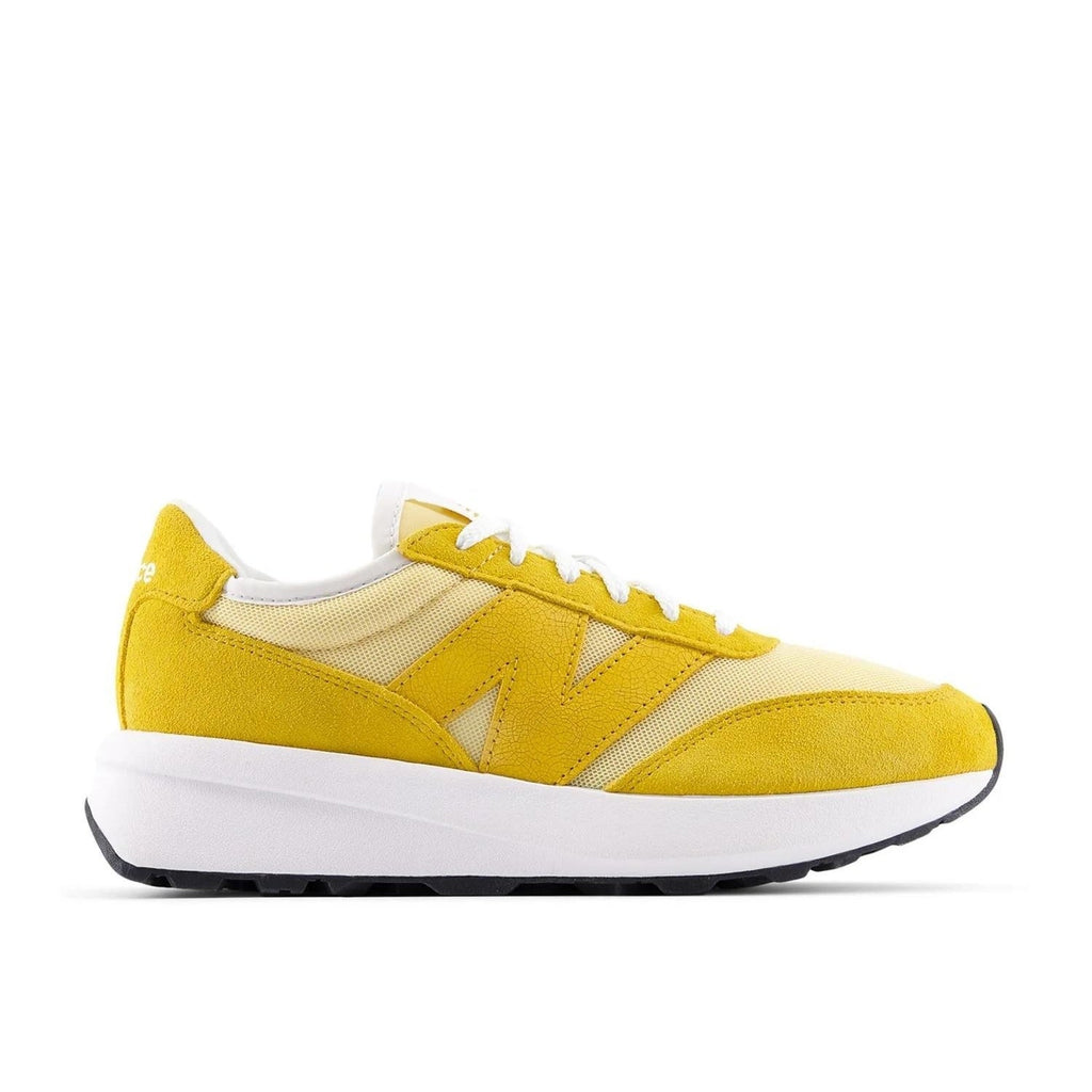 New Balance 370 Casual Sneakers Womens 8 WIDE Mens 6.5 EU 39.5 Yellow White NWOB
