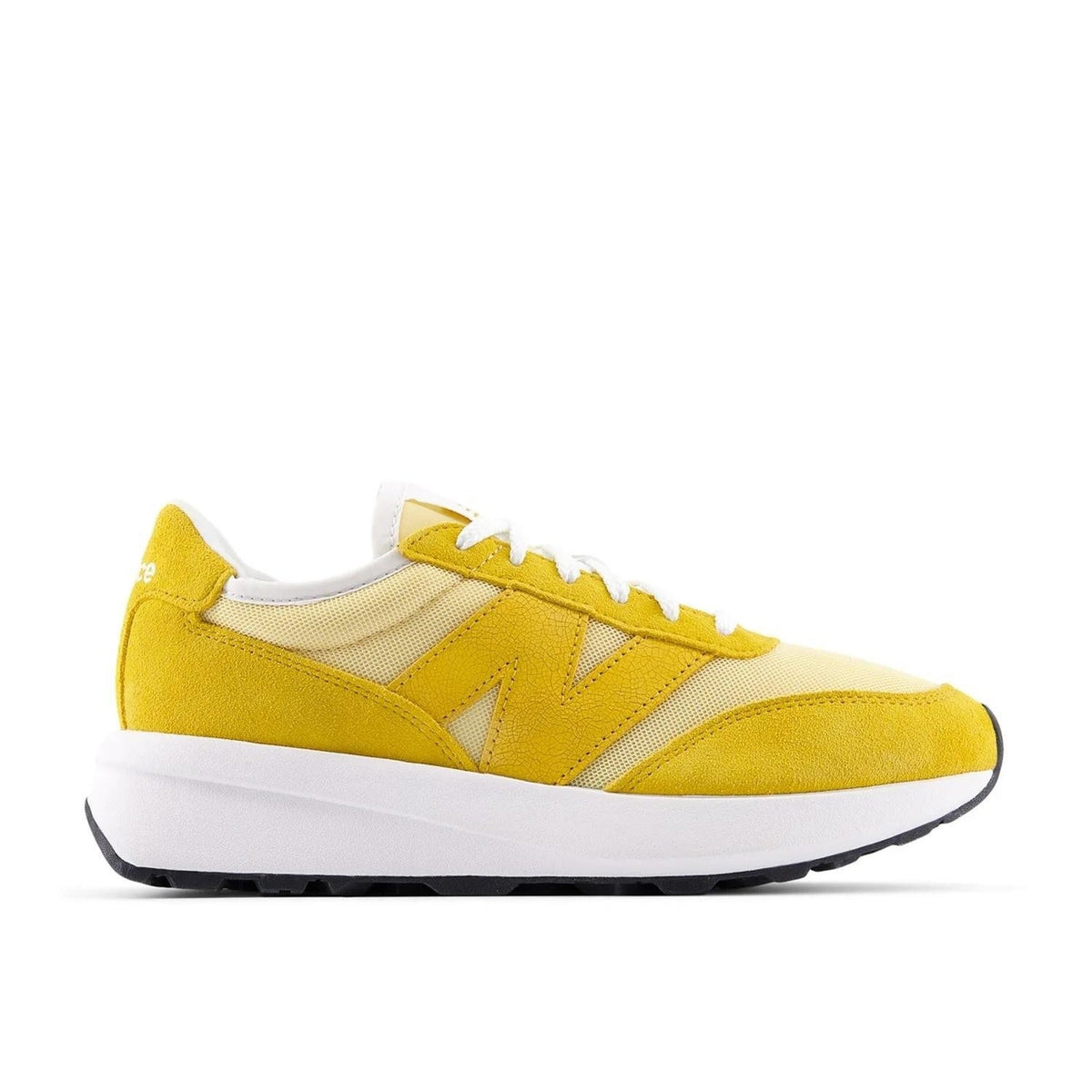 New Balance 370 Casual Sneakers Womens 8 WIDE Mens 6.5 EU 39.5 Yellow White NWOB
