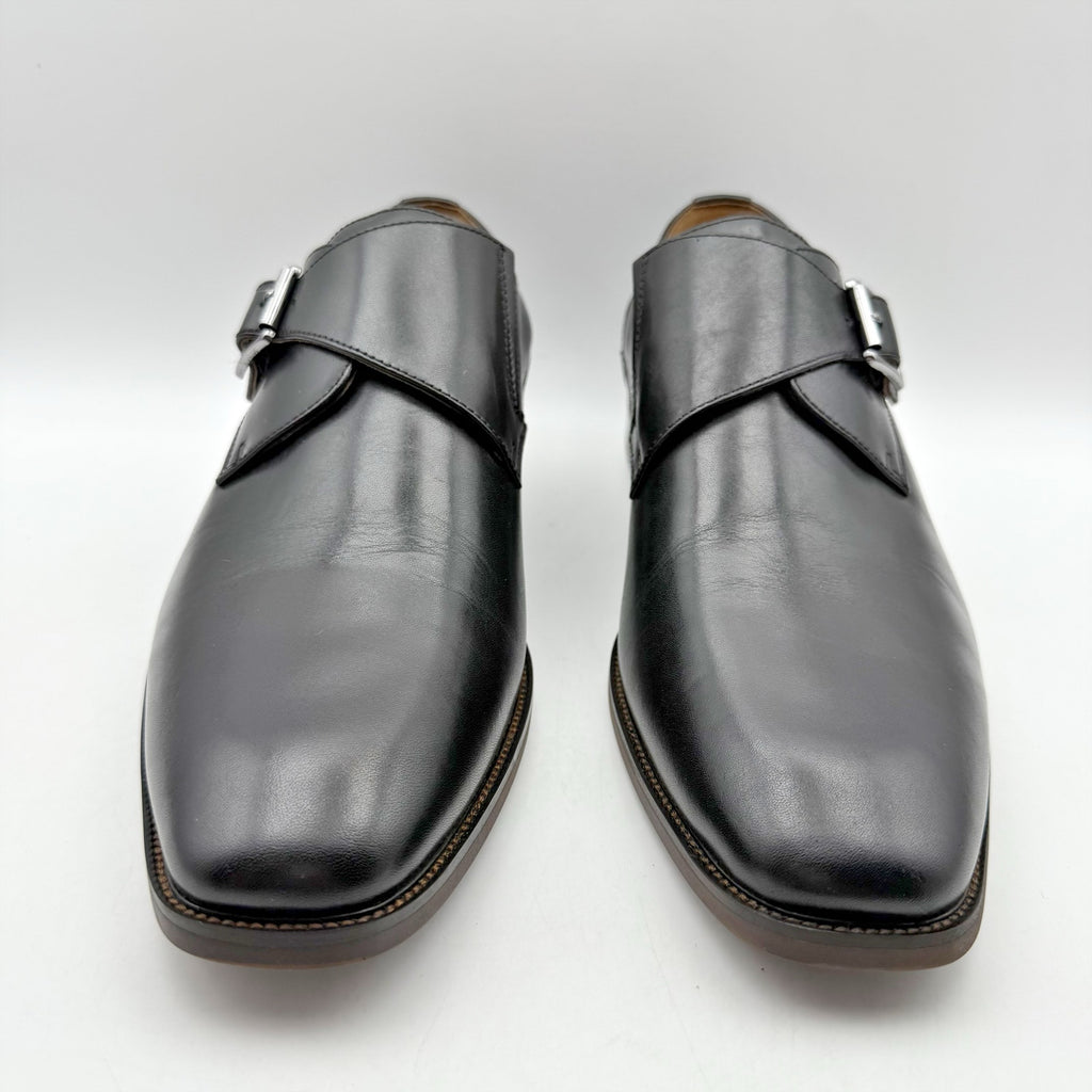 Florsheim Mens Sorrento Monk Strap Dress Shoes US 9.5 Wide Black Leather NIB