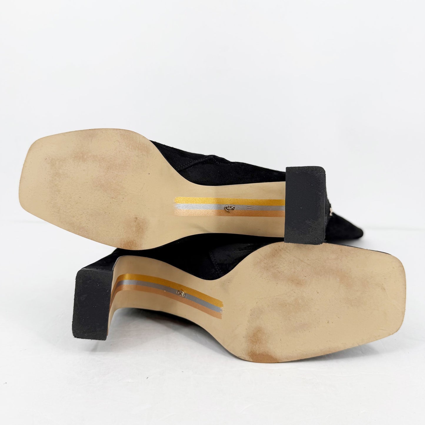 Sam Edelman Womens Issabel Heeled Knee High Boots US 11 M EU 42 Black Suede NIB