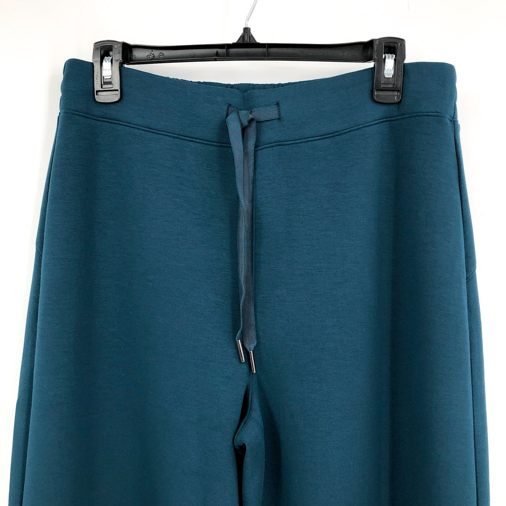 SPANX Women's AirEssentials Wide Leg Pants XL Crystal Teal Blue Knit Stretch NWT