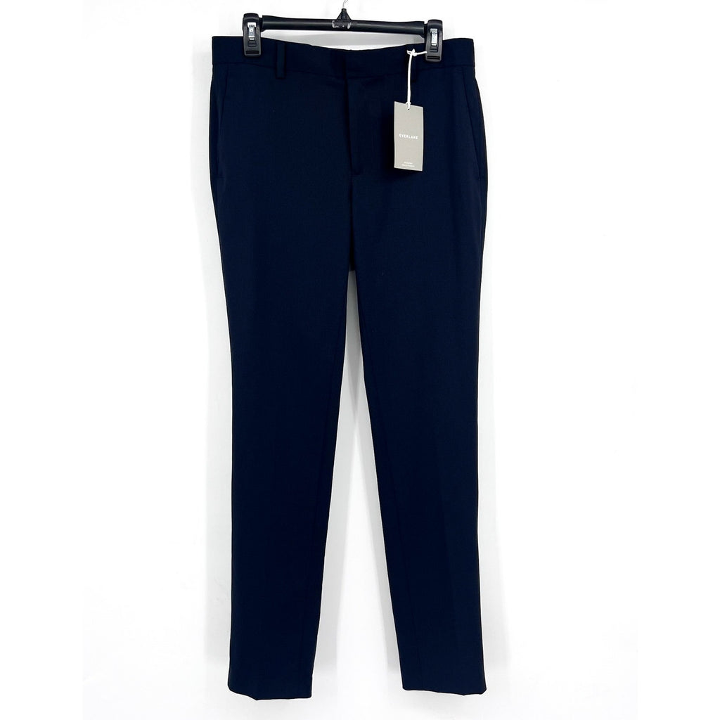 EVERLANE Men's The Italian Wool Pants 30x32 Navy Blue Flat Front NWT