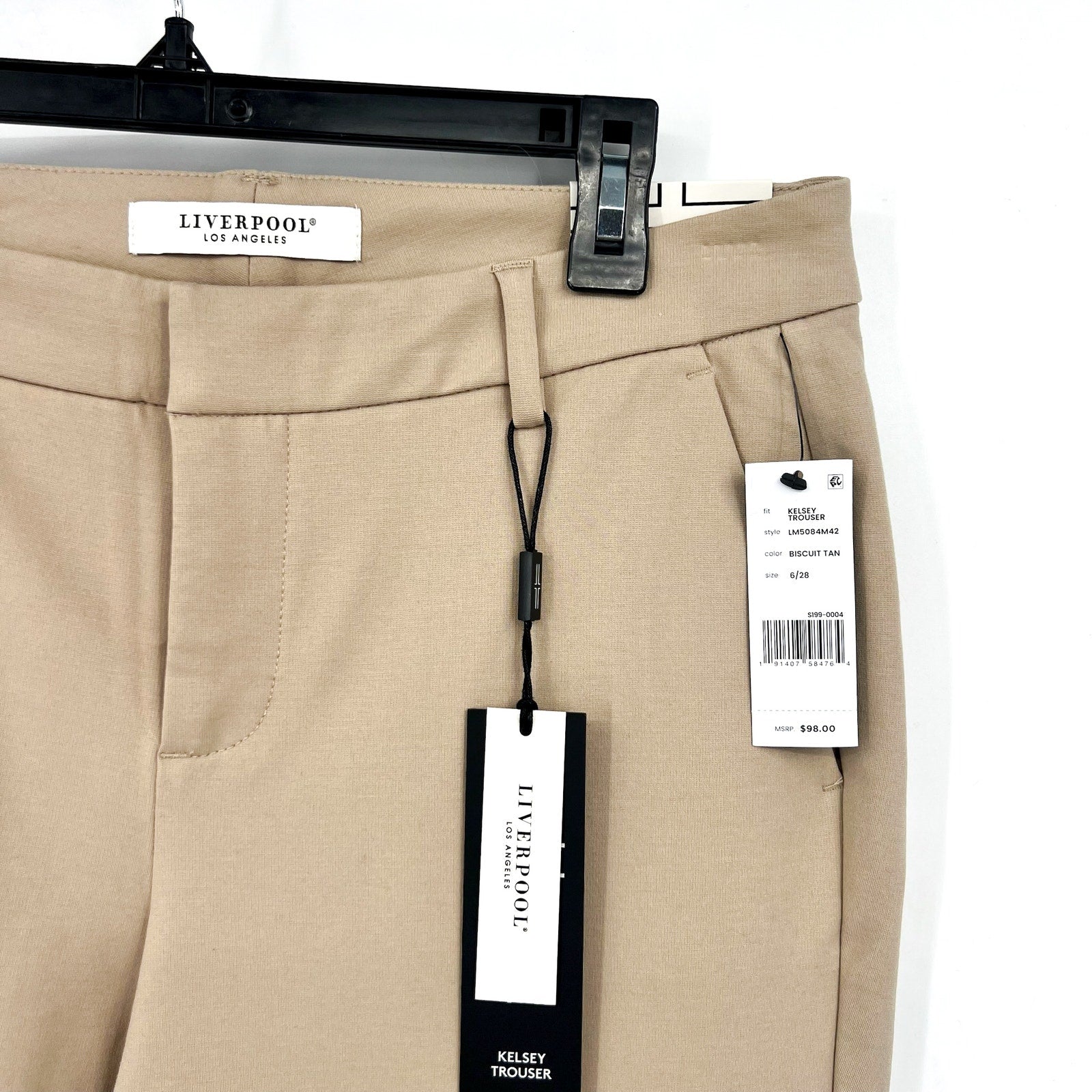 LIVERPOOL Women's Kelsey Knit Trouser Size 6 - 28 Biscuit Tan Super Stretch NWT