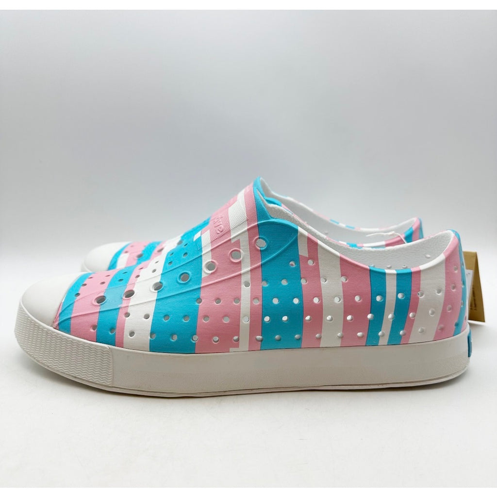 Native Mens Jefferson Slip On Shoes Size 10 White Multicolor EVA Waterproof NWOB