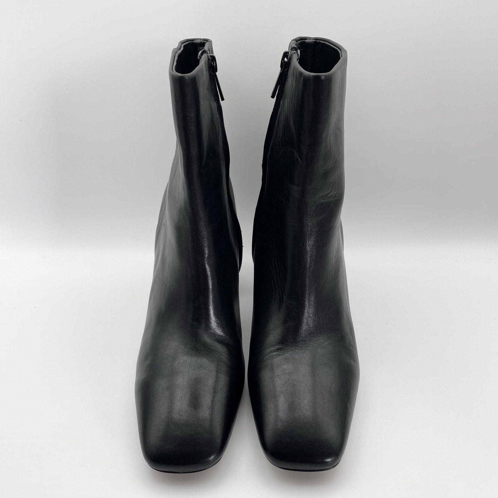 Sam Edelman Womens Fawn Heel Boot US 9.5 M Black Leather NWOB