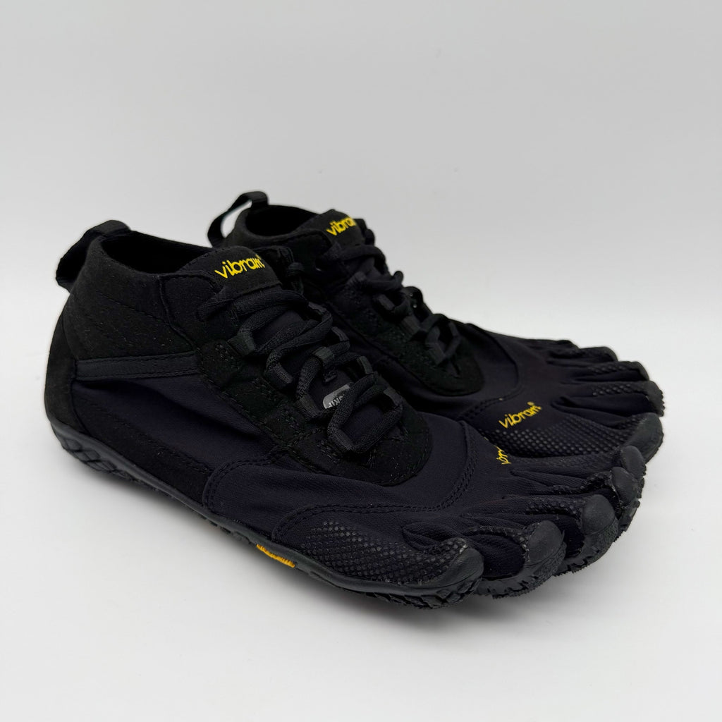 Vibram Womens V-Trek Hiking Shoes US 8 EU 38 Black Treking Climbing NWOB