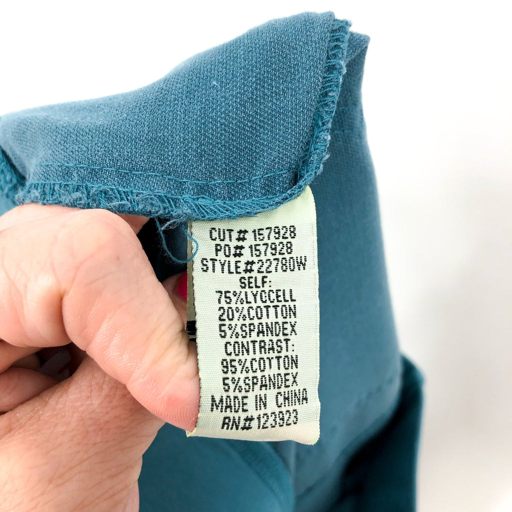 XCVI Women's Hydra Flare Pants Small Blue Safe Harbor Stretch Frayed Hem NWT