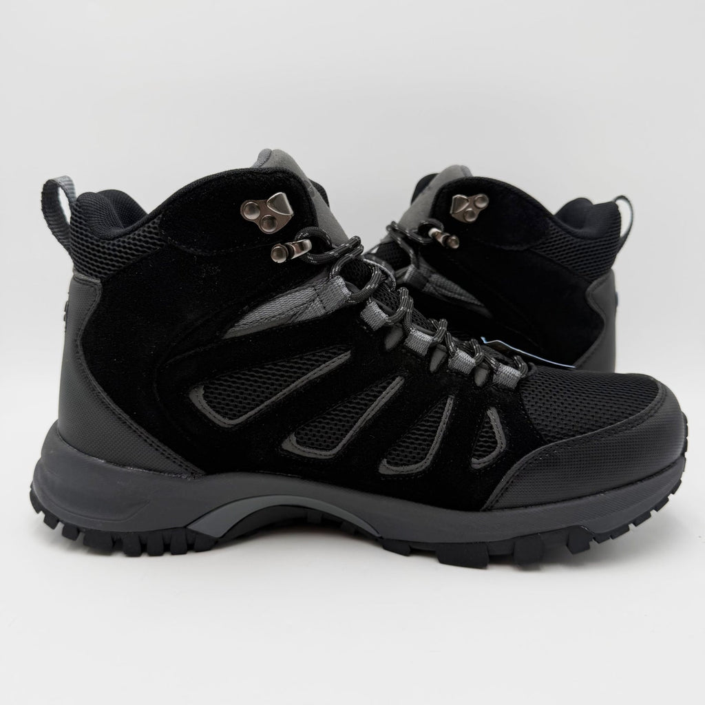 Hi-Tec Mens Mesa Mid Hiking Boot Size 10.5 Wide EU 43.5 Black WP NWOB