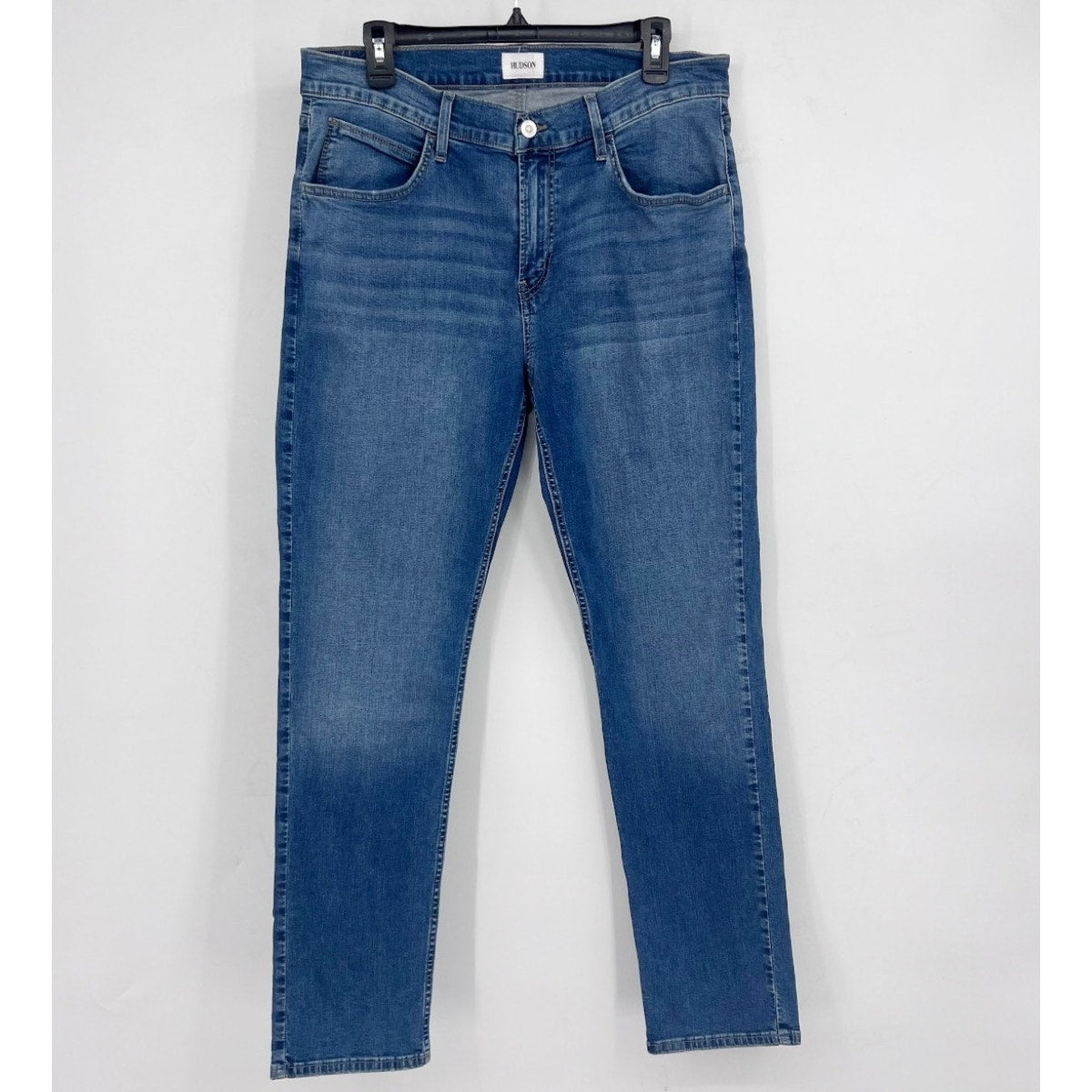 HUDSON Men's Blake Slim Straight Jeans 34x31 Blue Sullivan Denim Stretch NWT