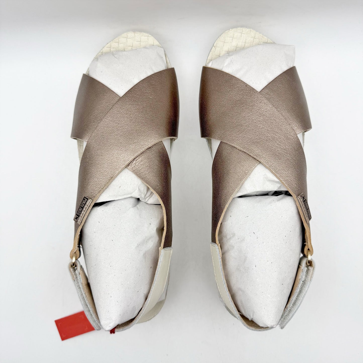 PIKOLINOS Womens Mahon W9E-0912CLC1 Sandals EU 41 US 10.5-11 Beige Leather NIB