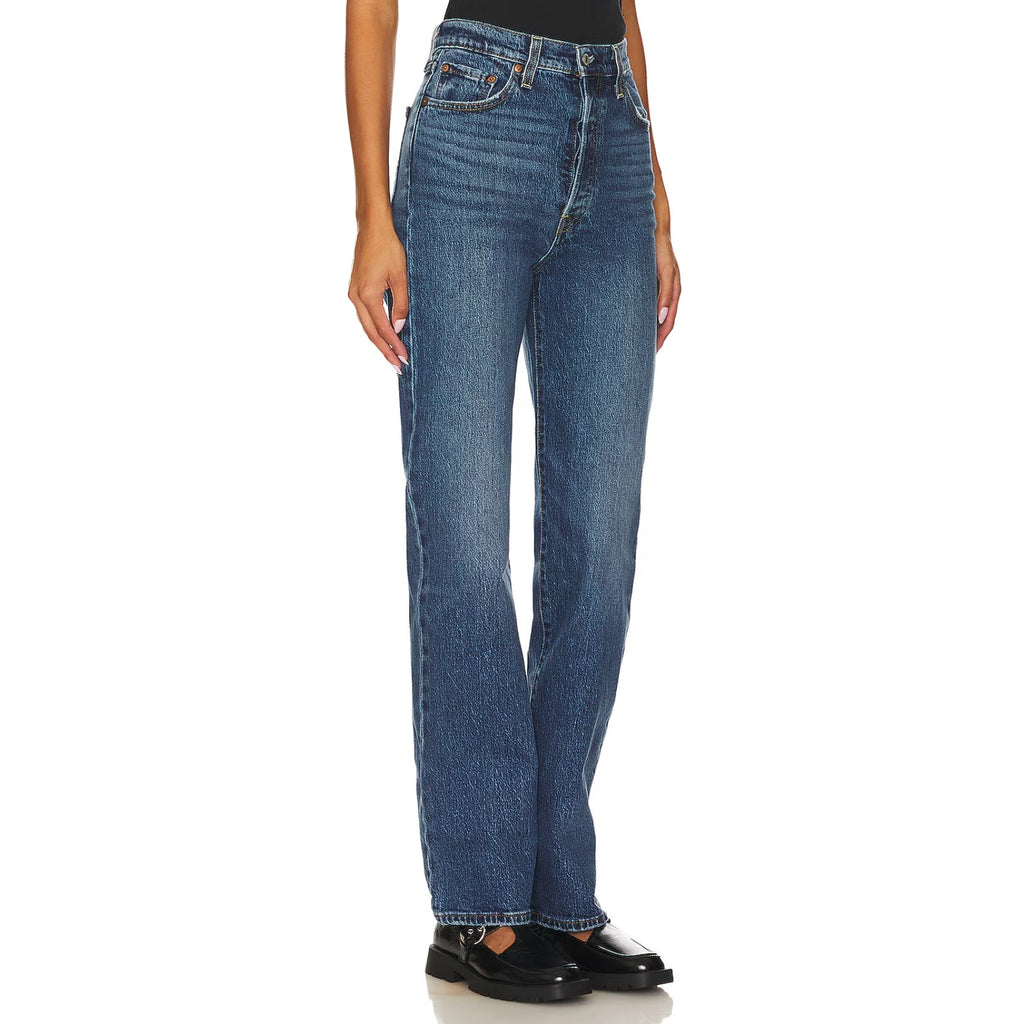 Levi's Womens Ribcage Straight Jeans 30x32 SIZE 10 Valley View 790780007 NWT