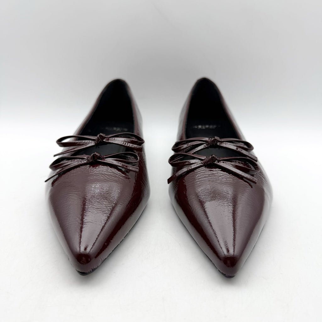 Vagabond Womens Hermine Ballet Flats EU 36 US 6 Red Burgundy Patent Leather NWOB