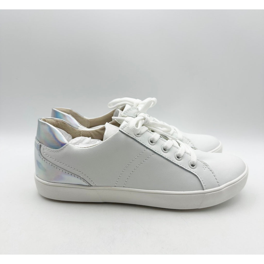 Naturalizer Women's Morrison Casual Sneakers Size 9 M White Silver Leather NIB