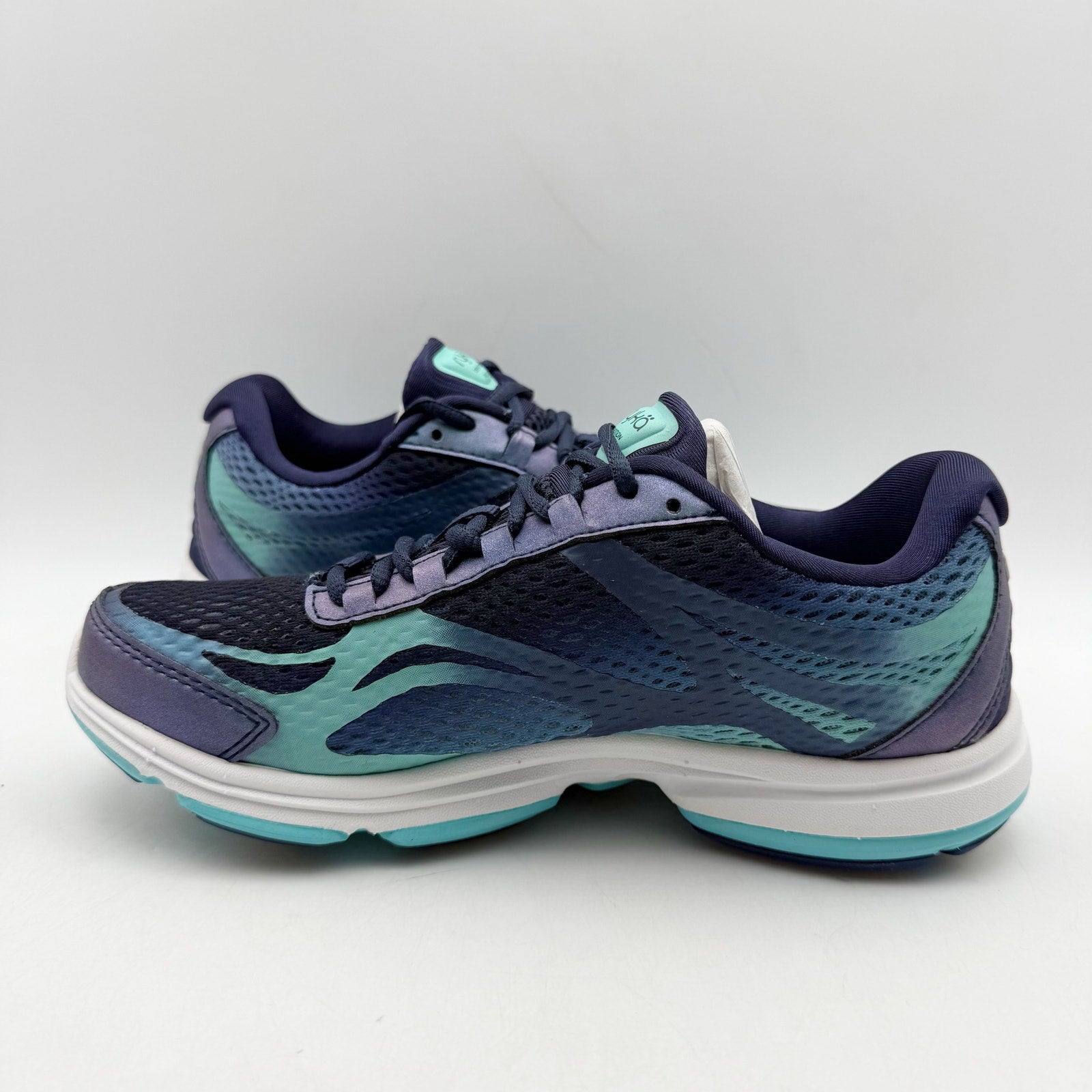 Ryka Womens Devotion Plus 2 Walking Sneakers US 5 M EU 35 Navy Teal Athletic NIB
