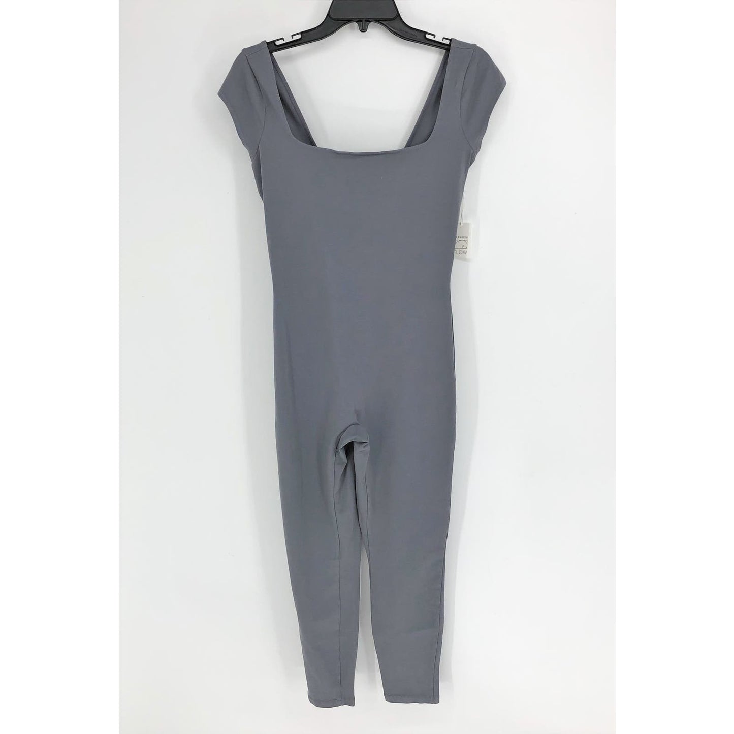LACAUSA Womens Flow Yoga Gai Unitard Medium Grey Granite