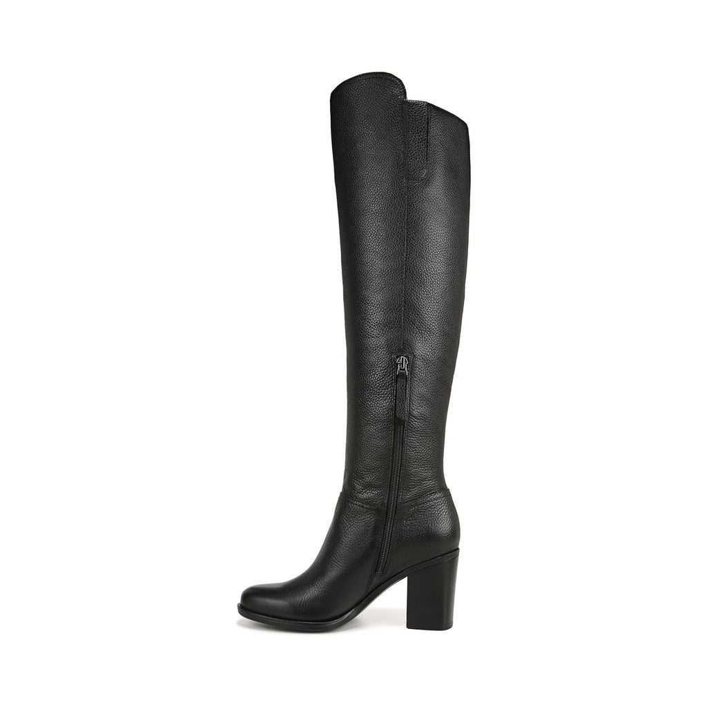 Naturalizer Womens Kyrie Knee High Boots US 8 M WIDE CALF Black Leather NIB