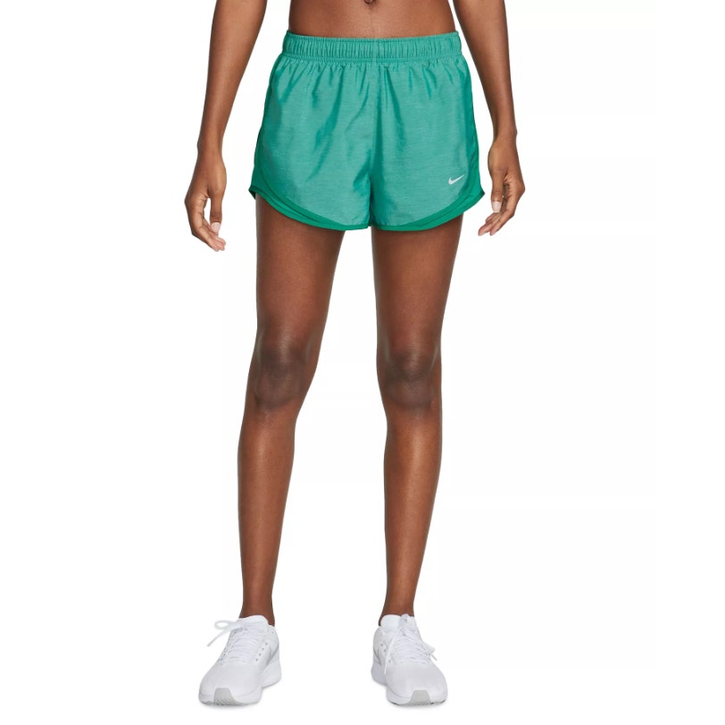 NIKE Women's Dri Fit Tempo Running Shorts XS Dark Green Liner NWT