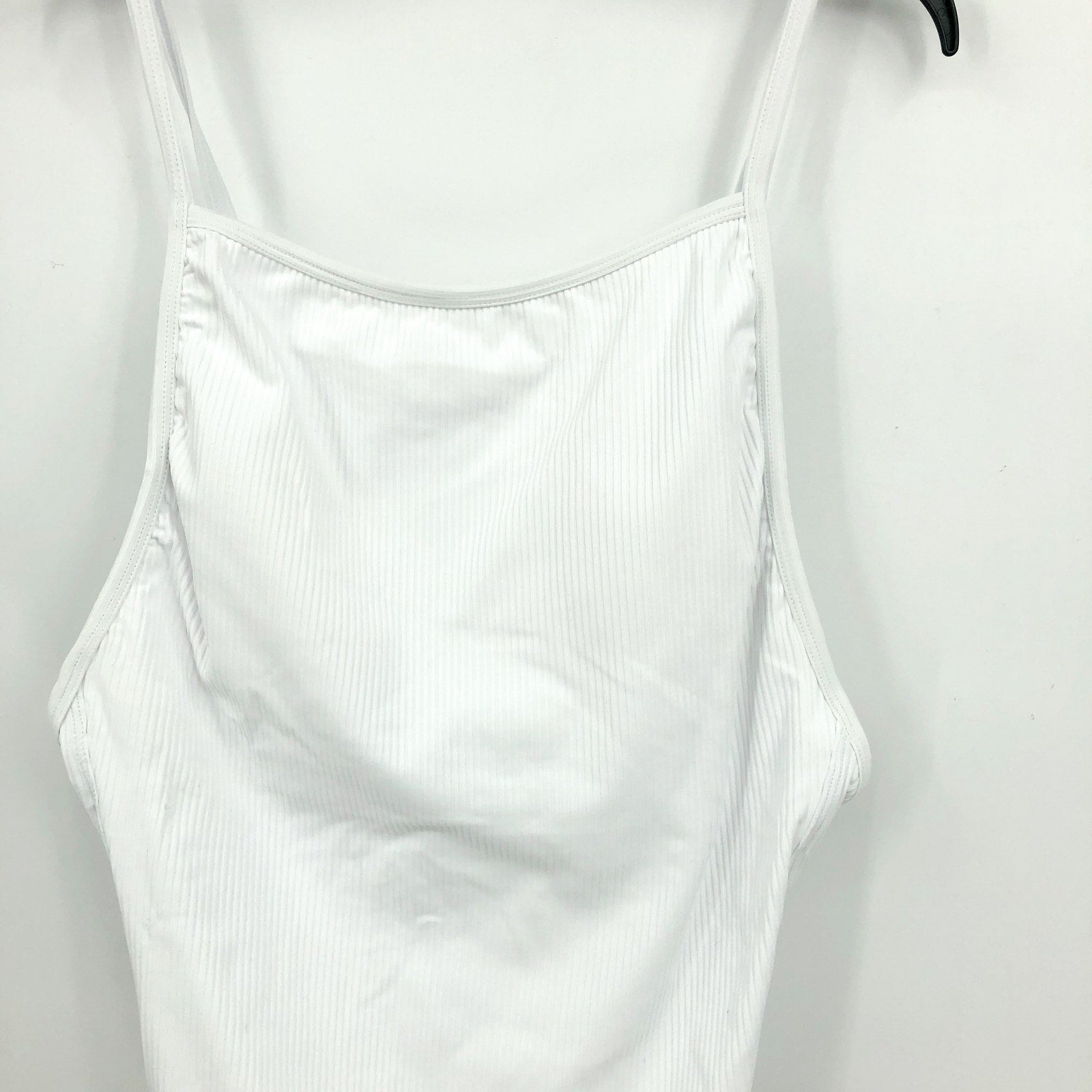 ANDIE SWIM Paloma One Piece Swimsuit XXL 18 Tall White Ribbed