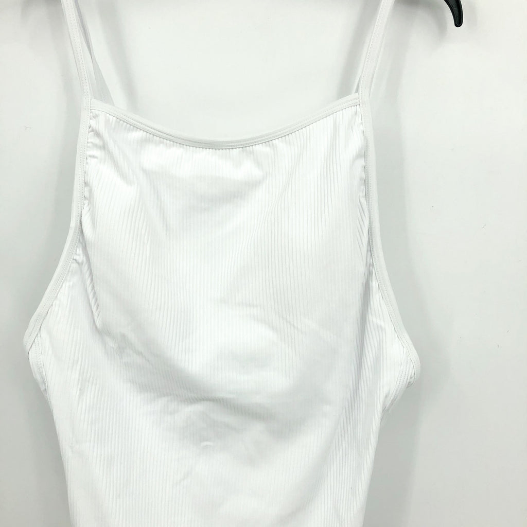 ANDIE SWIM Paloma One Piece Swimsuit XXL 18 Tall White Ribbed