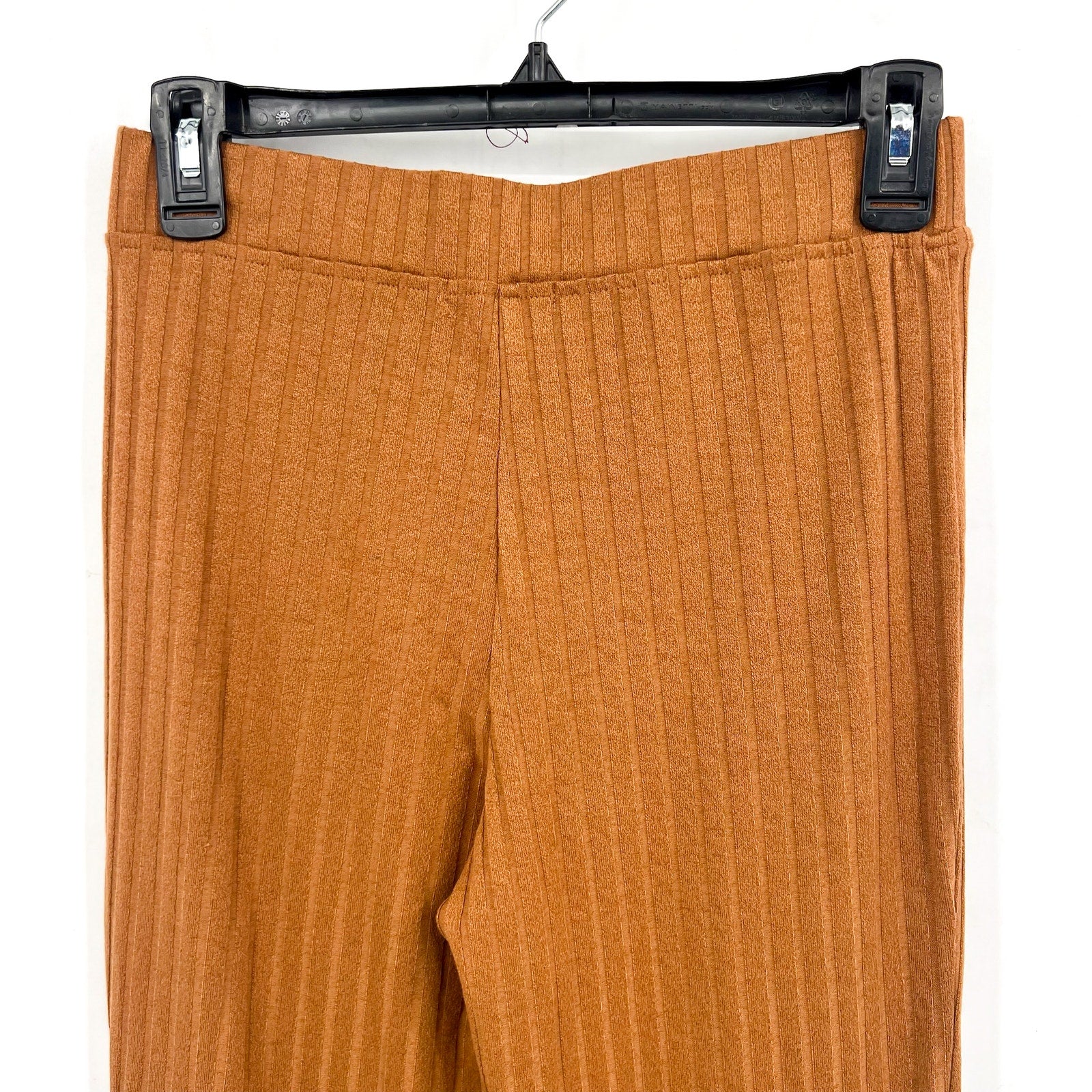 BP. Women's Casual Straight Leg Ribbed Knit Pants XS Brown Copper Stretch NWT