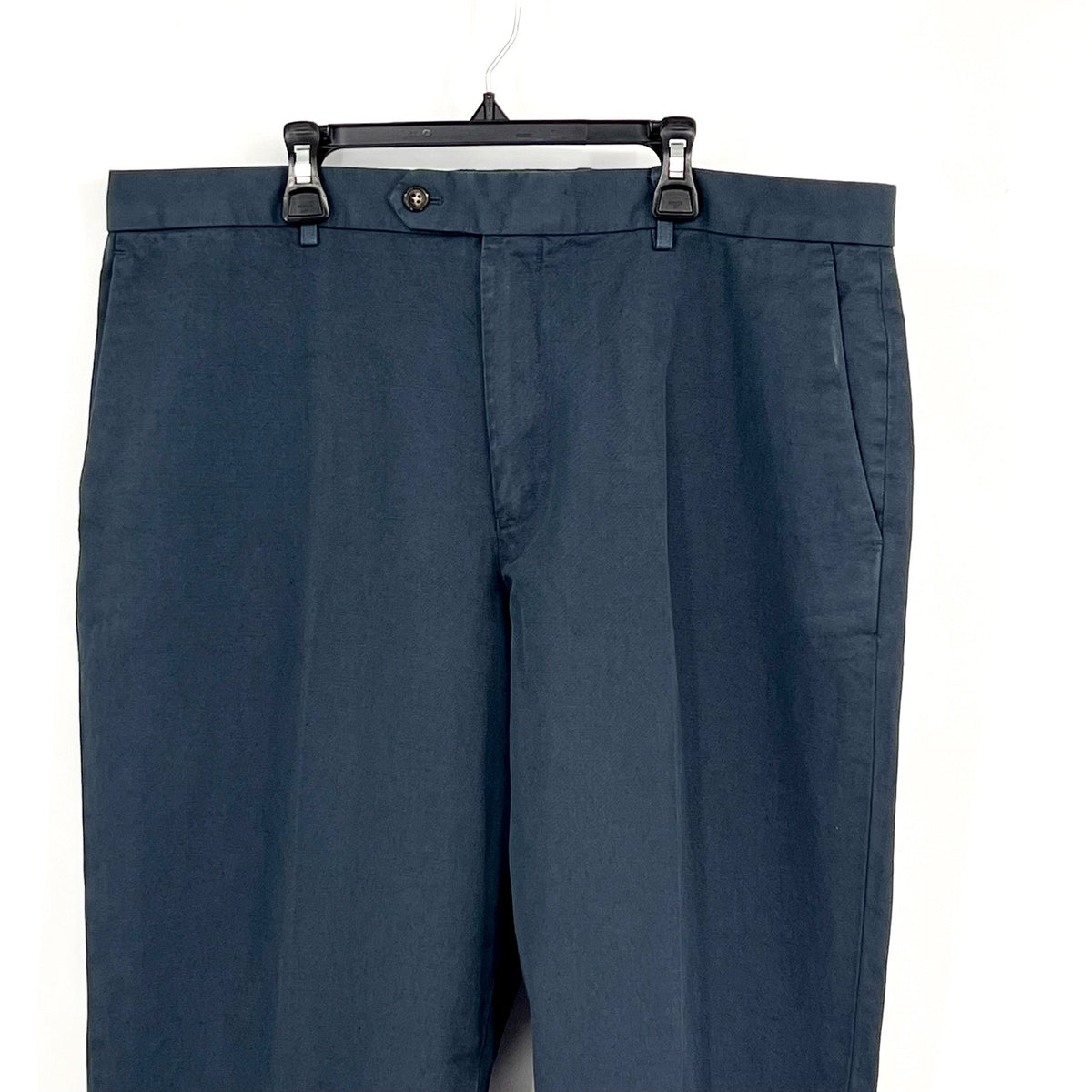 J.CREW Men's Chino Suit Pants 32x30 Blue Cotton-Linen Blend Slim Fit AX271 NWT
