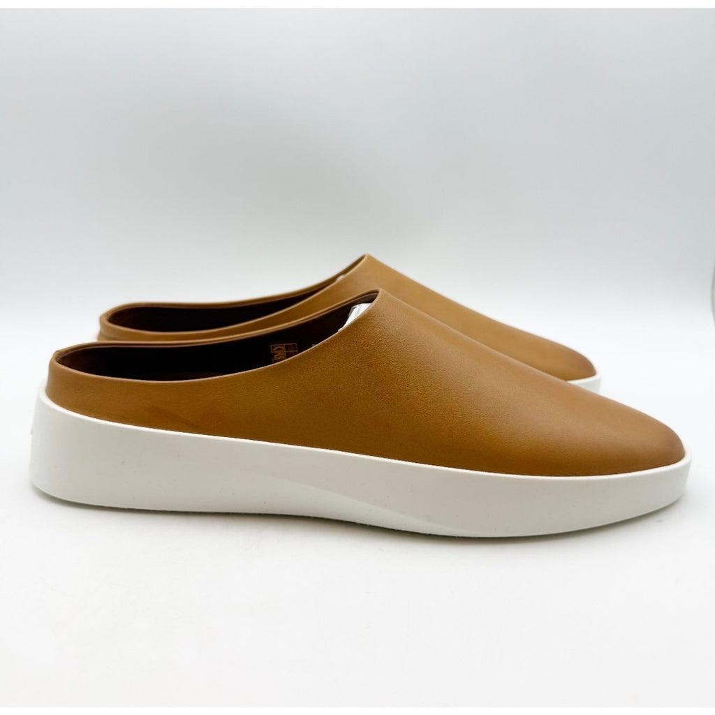 WOLF & SHEPHERD Cruise Mule Slip On Shoes Mens 8 Womens 10 Honey Brown NIB