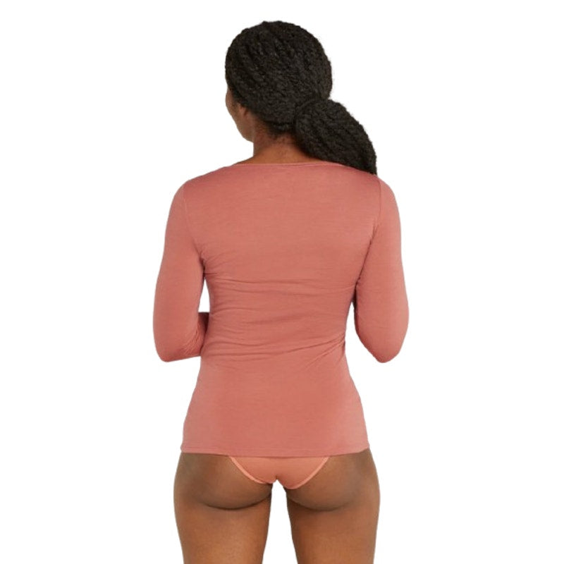ICEBREAKER Women's Merino 150 Siren Long Sleeve Top Medium Cedar Wood Orange NWT