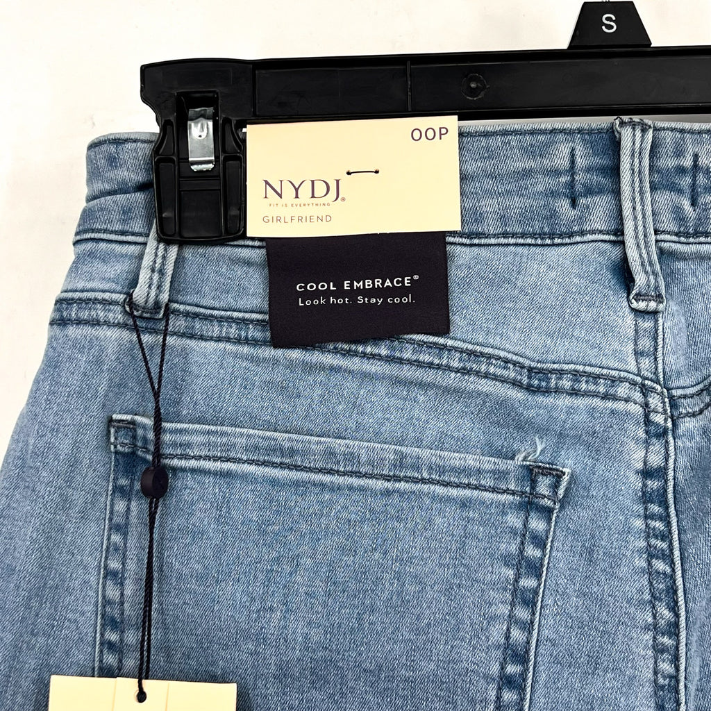 NYDJ Womens Margot Girlfriend Jeans Size 00 PETITE Kingston Blue NWT