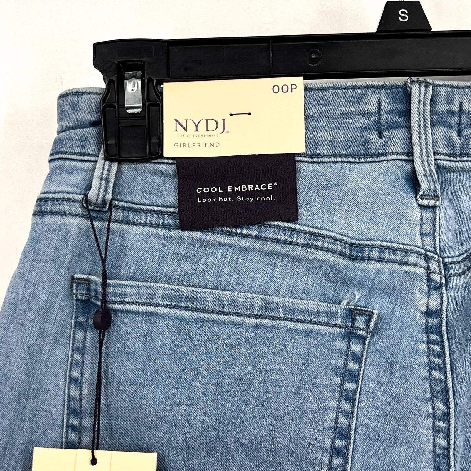 NYDJ Womens Margot Girlfriend Jeans Size 00 PETITE Kingston Blue NWT