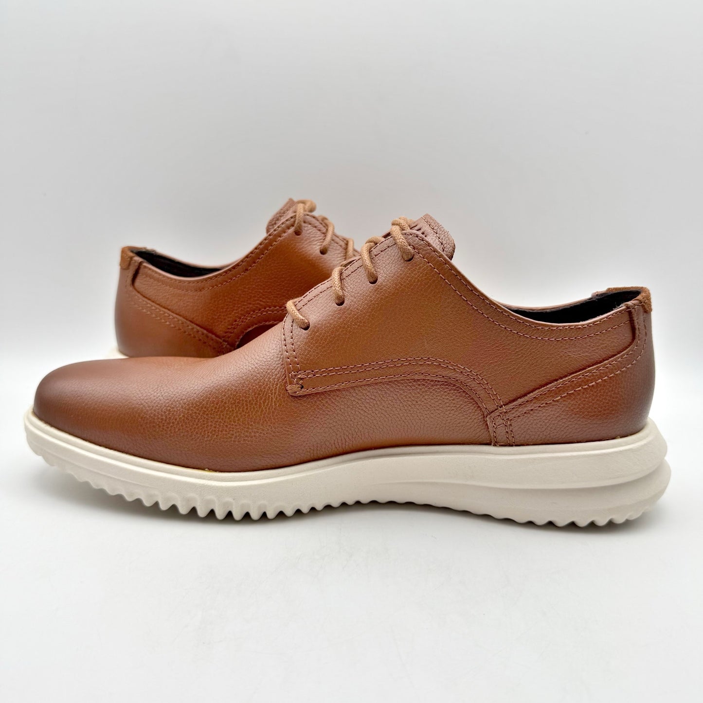 Cole Haan Mens Grand Plain Toe Oxford Shoes US 9.5 M EU 42.5 Brown Leather NIB