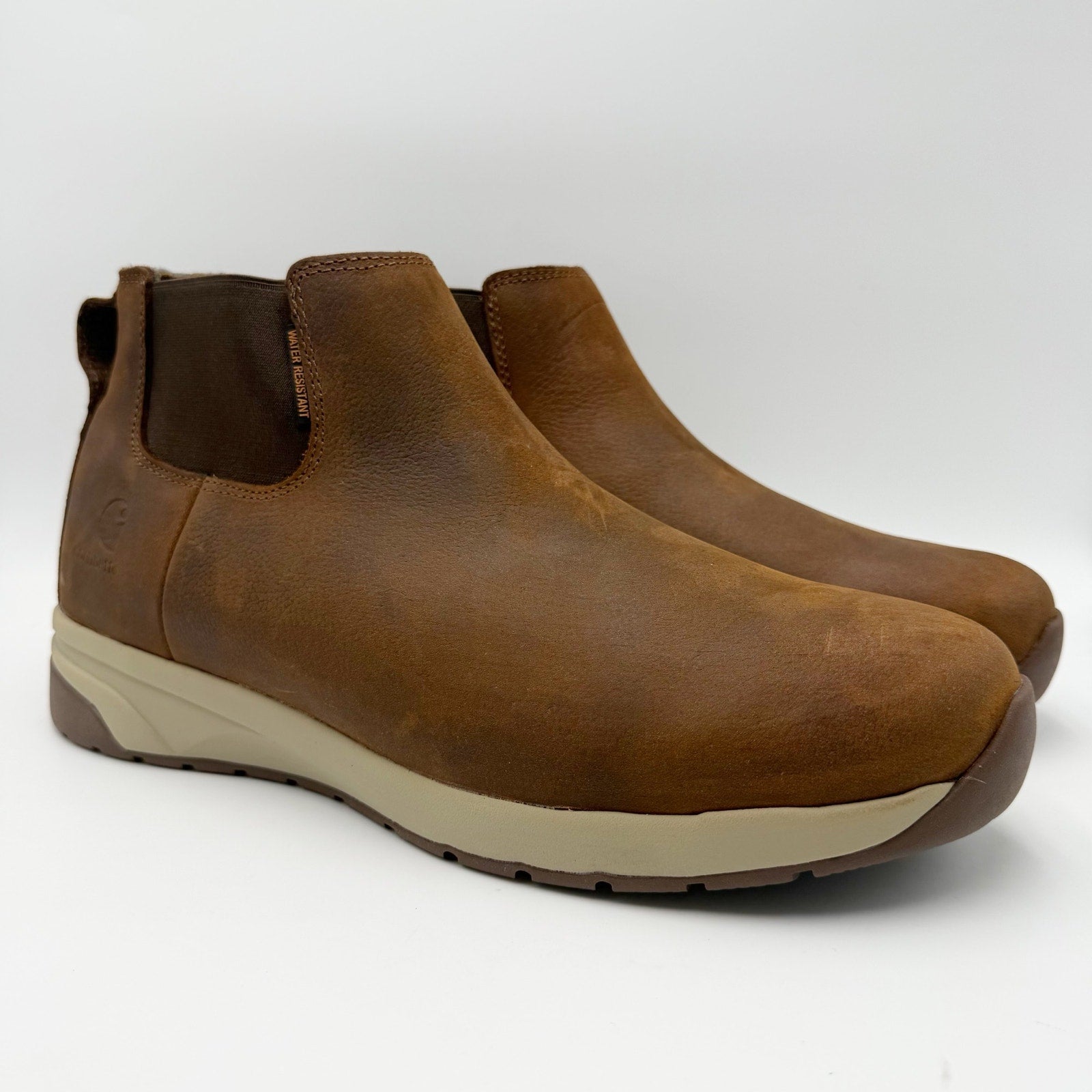 Carhartt Mens Force 4" Romeo Ankle Boots Size 14 Wide Brown Water Resistant NIB