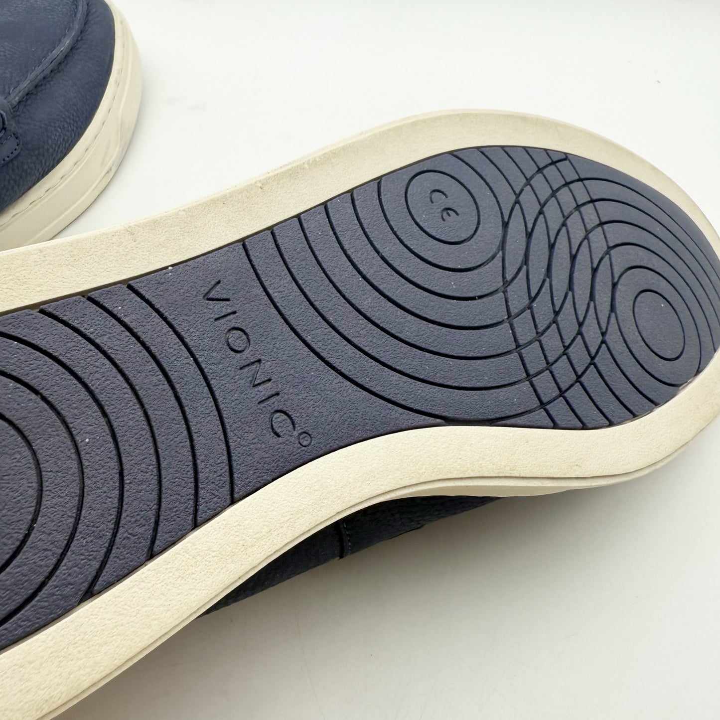 Vionic Mens Thompson Loafers US 10.5 M EU 43.5 Navy Blue Suede NIB