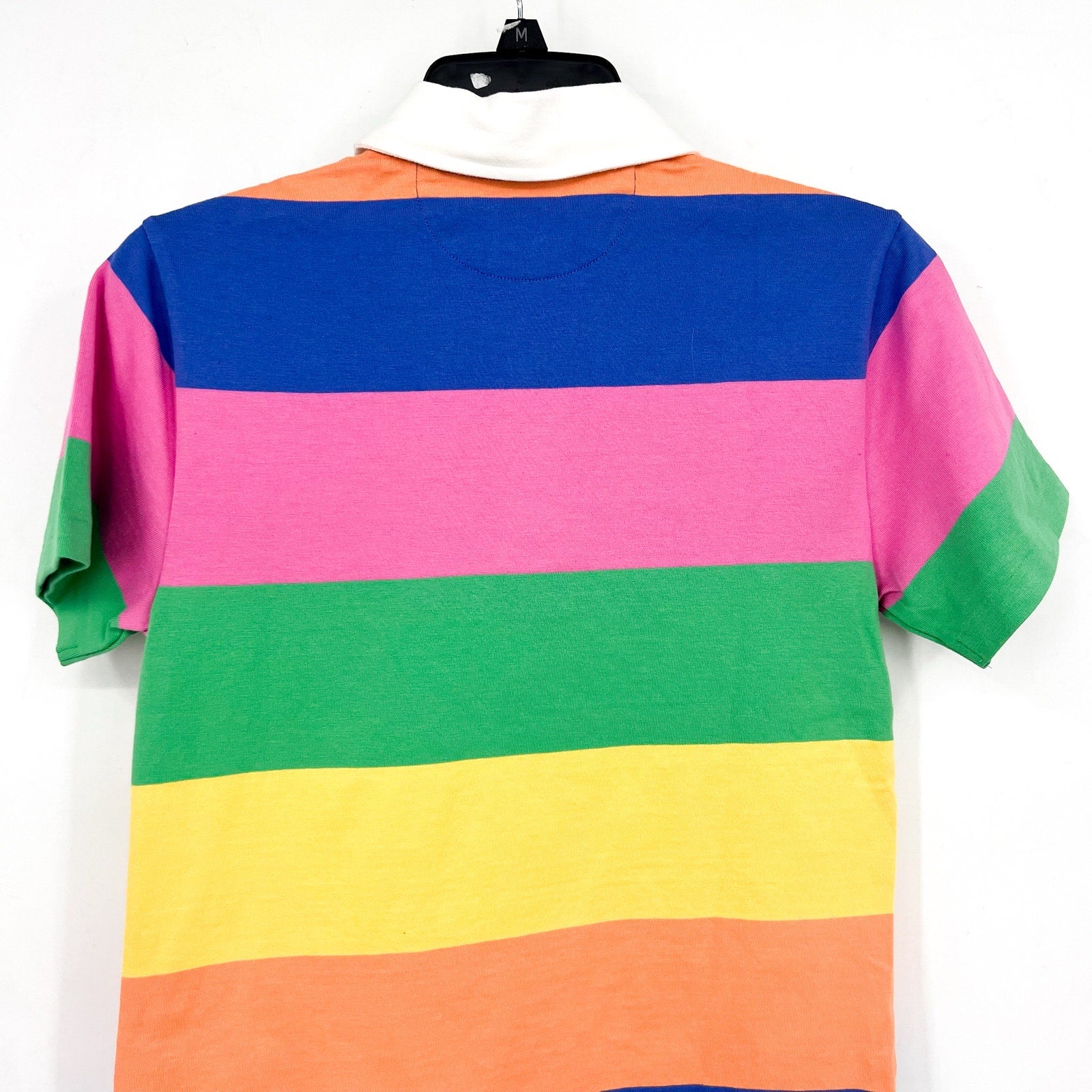 POLO RALPH LAUREN Kids Short-Sleeve Rugby Polo Shirt Medium Striped Cotton NWT
