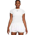 NIKE Womens Court Advantage Tennis T-Shirt Large White Short Sleeve Dri-Fit NWOT