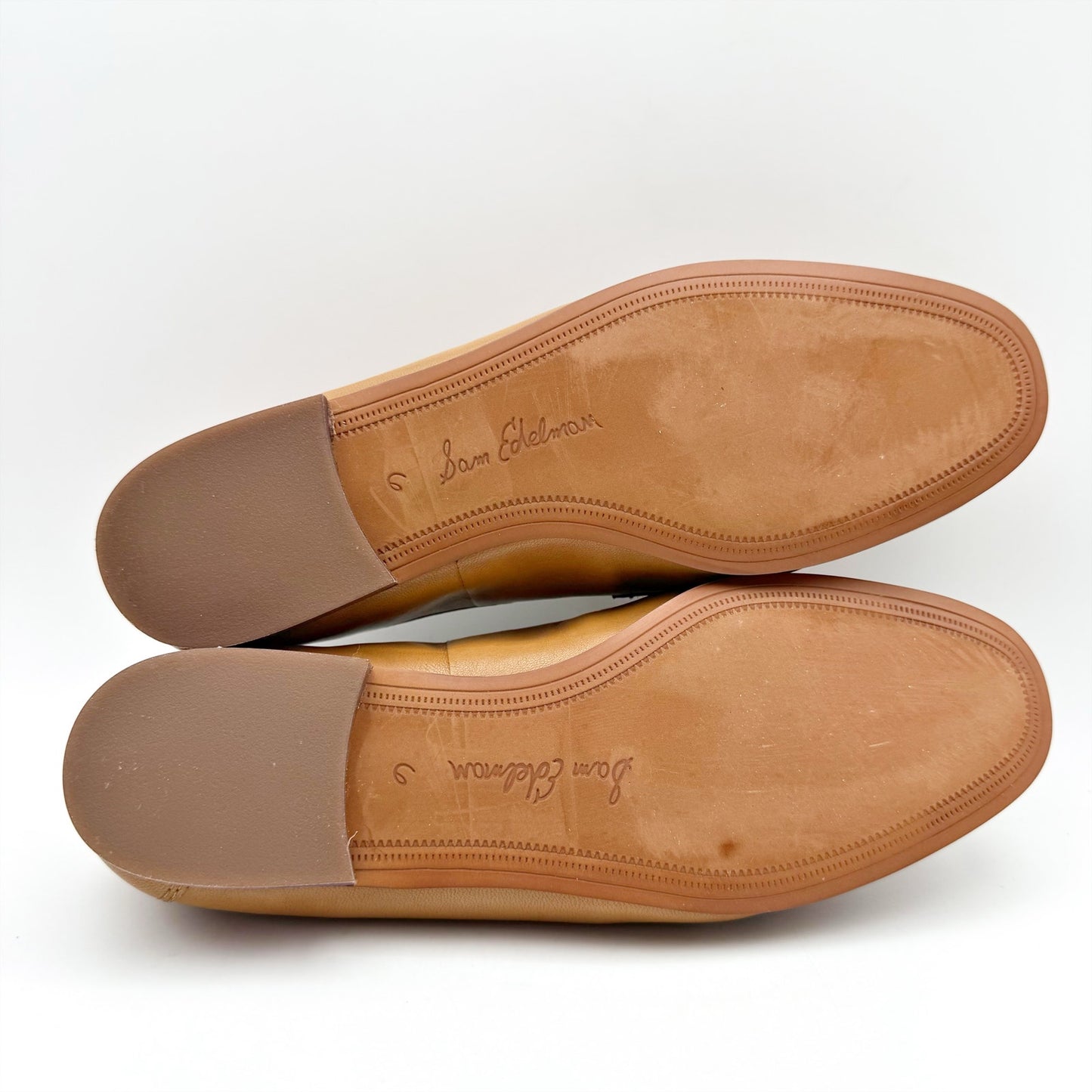 Sam Edelman Womens Lucca Flat Loafers US 6 M EU 36 Tan Brown Leather NIB