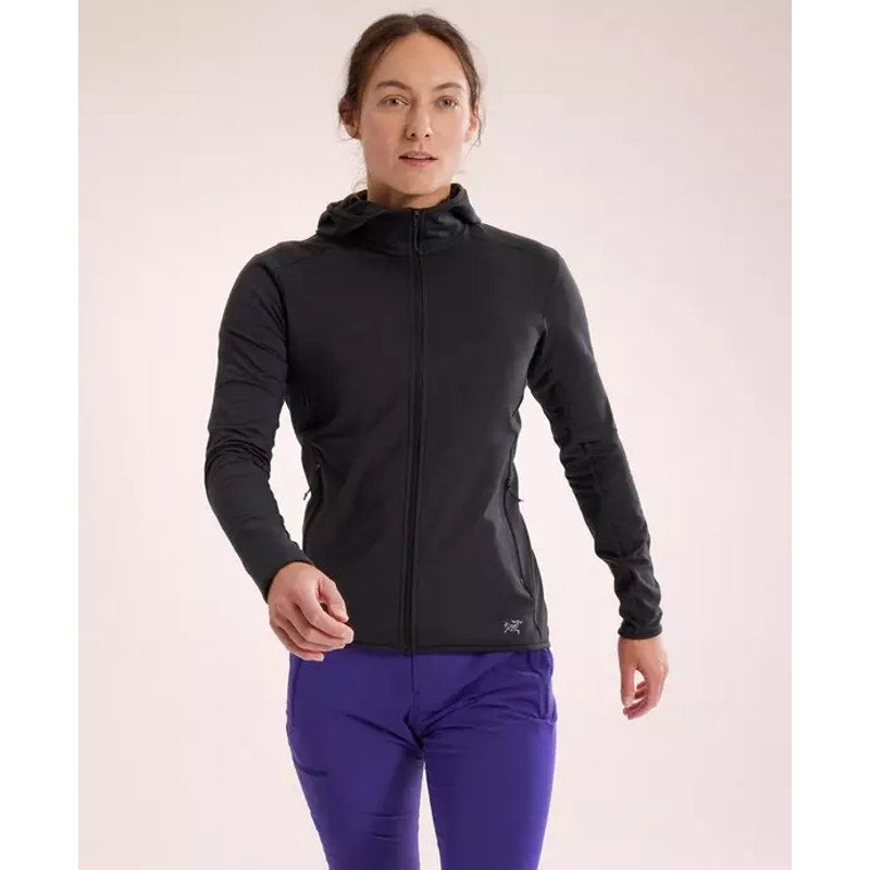 ARC'TERYX Women's Kyanite Lightweight Hoody Jacket Medium Black Full Zip NWOT