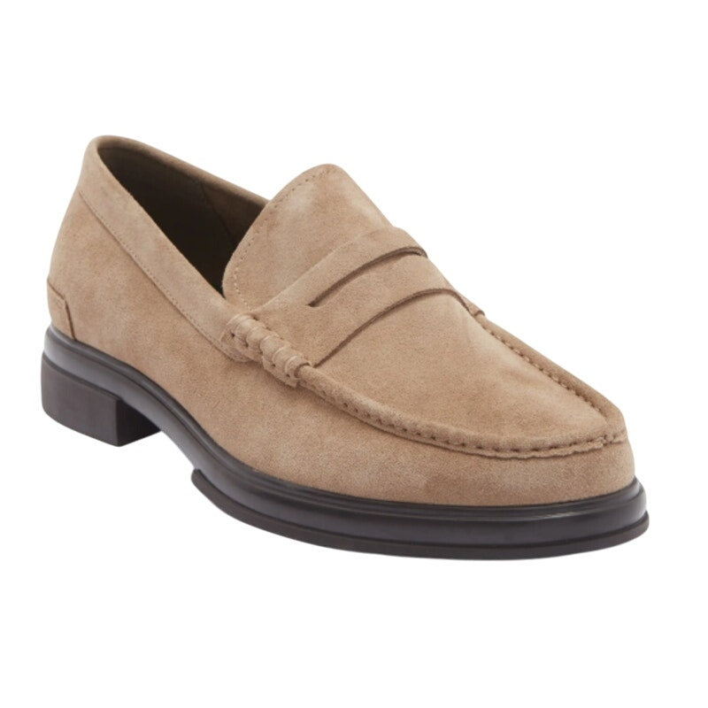 Aldo Mens Tucker Penny Loafers US 8 EU 41 Taupe Beige Suede Slip On NWOB