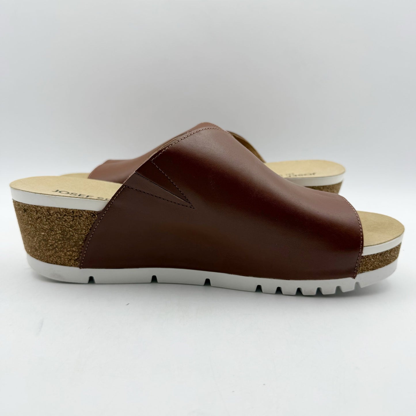 Josef Seibel Womens Quinn 01 Platform Sandals EU 42 US 11 Brown Leather NWOB