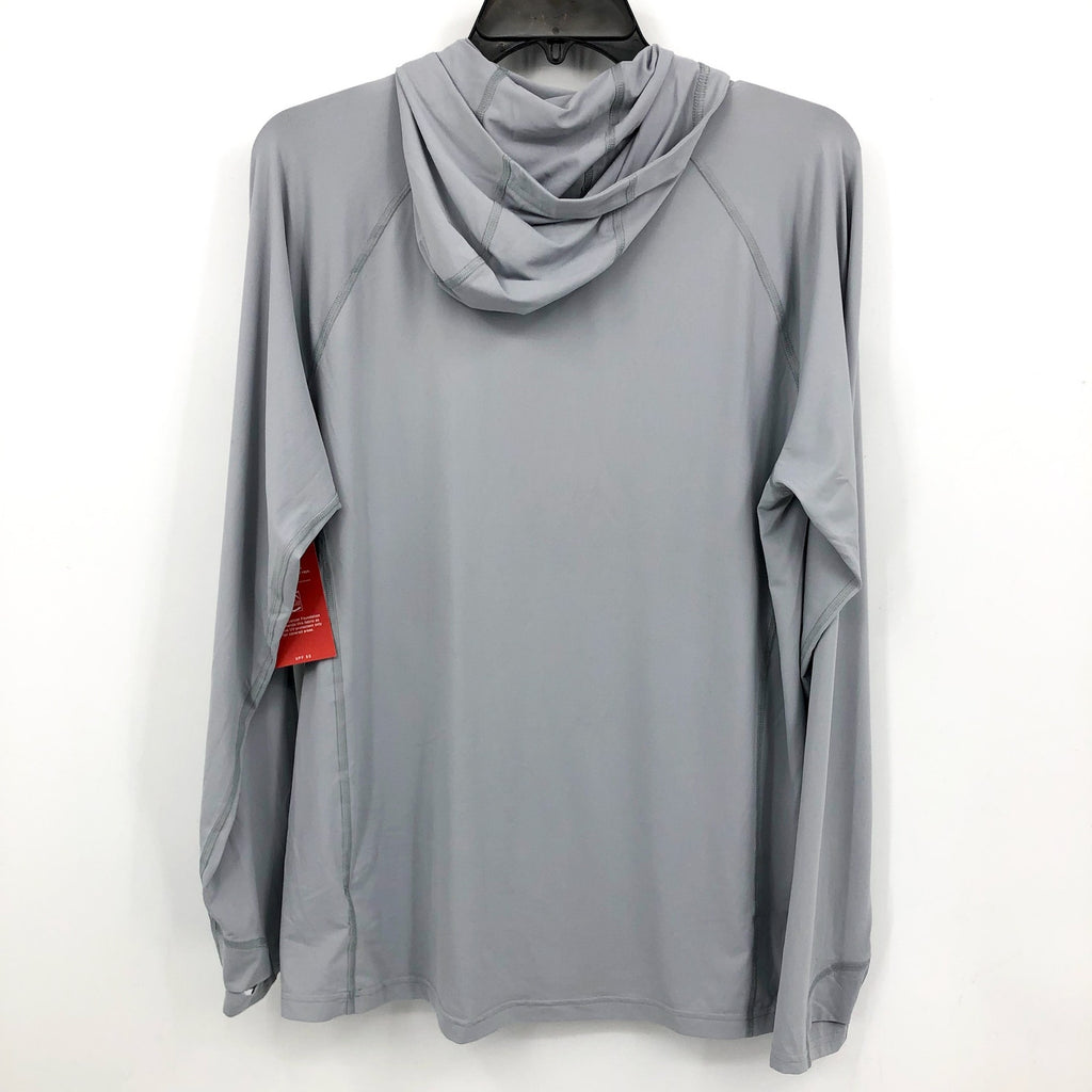 MOUNTAIN HARDWEAR Men's Crater Lake Hoody Medium Glacial Gray Long Sleeve UV NWT