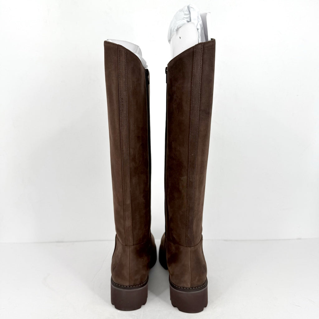 VIONIC Womens Fallbrook Knee High Boots US 8M Wide Calf Brown Leather NWOB