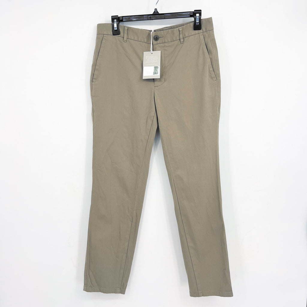 EVERLANE Mens The Performance Chino Pants 31x30 Khaki Uniform Slim Fit NWT