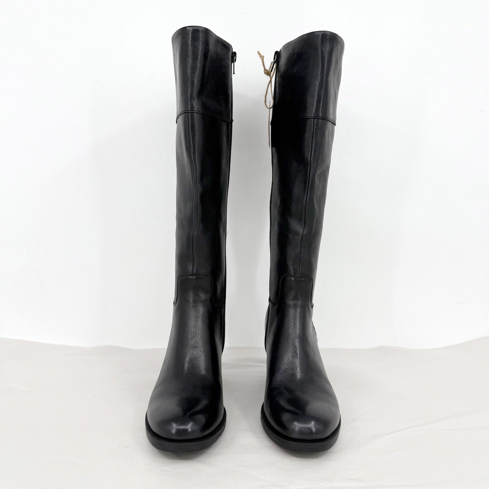Born Womens Brandy Knee High Boots US 8 M EU 38.5 Black Leather NWT