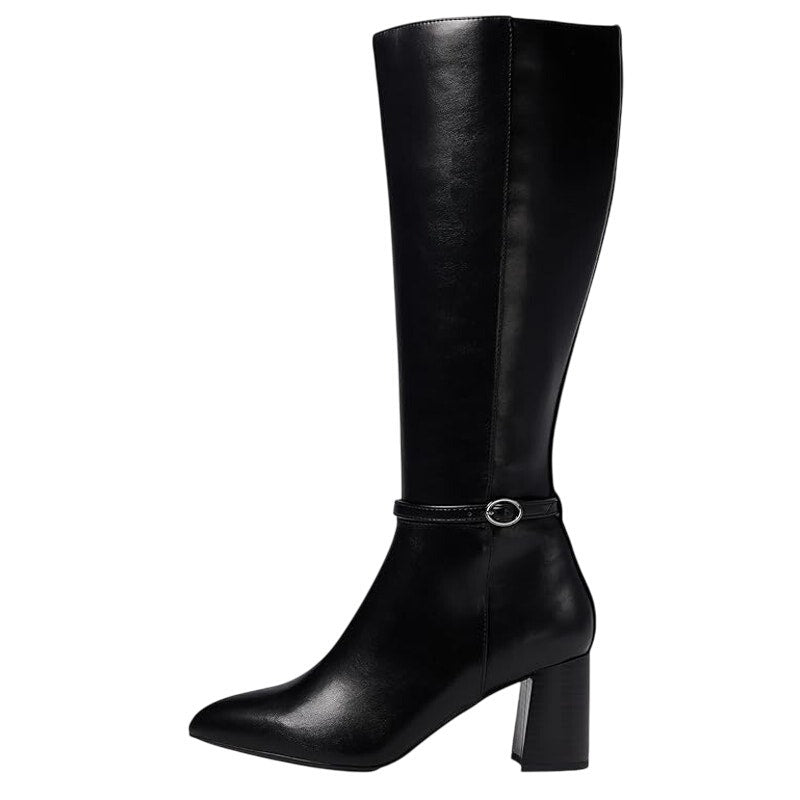 Anne Klein Womens Brenice Knee High Tall Boots Size 9 Vegan Leather NIB