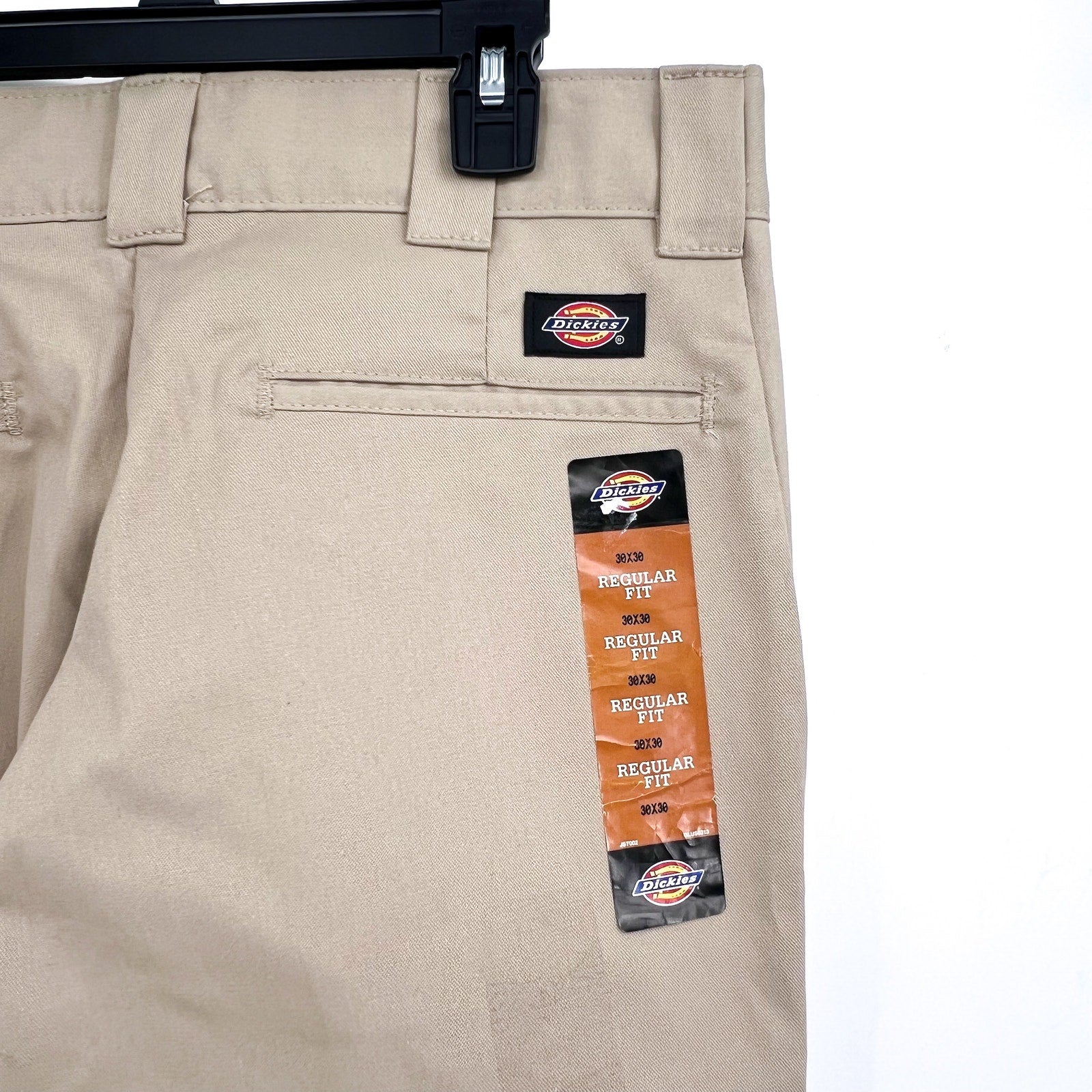 DICKIES Men's Twill Stretch Cargo Pants 30x30 Khaki Tan Straight Leg NWT